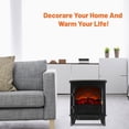 thumbnail image 7 of Caesar Indoor Electric Fireplace Stove Heater NO Remote Control, Freestanding ,Realistic Flame, Electric Fireplace Stove, Portable, Infrared, Thermostat, Overheating Safety System, 750/1500W, 23", 7 of 7