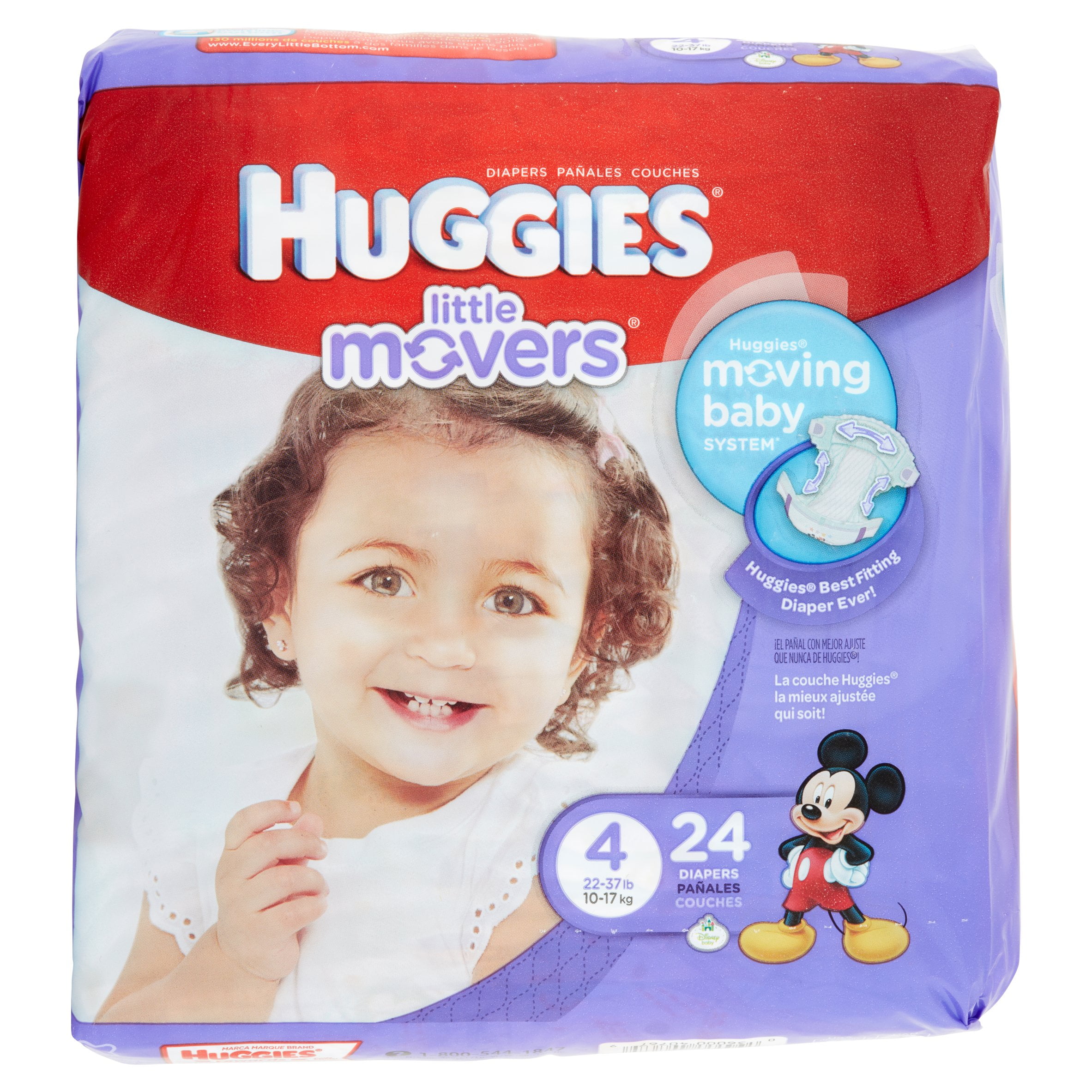 size 4 diapers at walmart