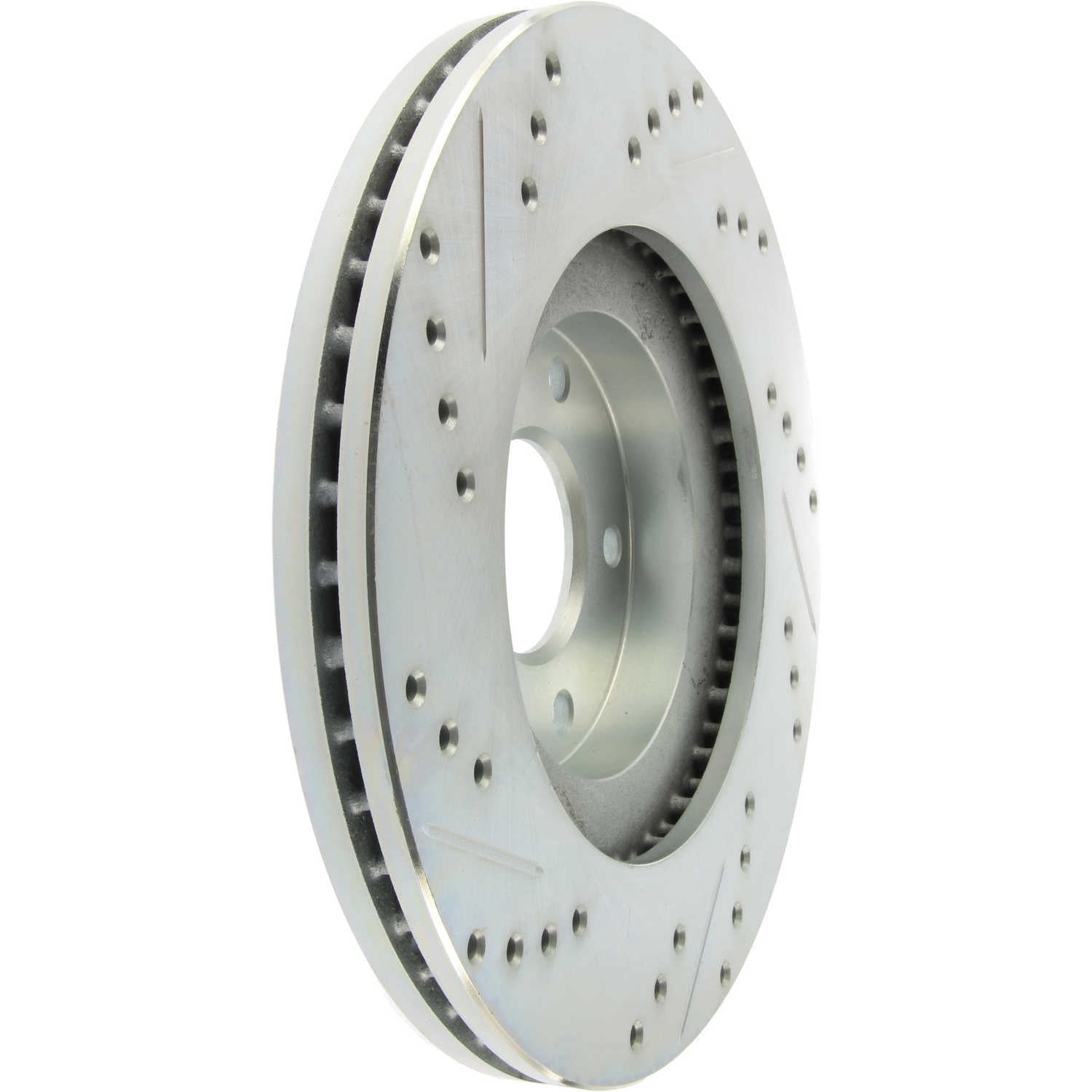 StopTech Select Sport Select Sport Nissan Slotted and Drilled Left Front Rotor Fits select: 2016-2023 NISSAN MAXIMA, 2009-2014 NISSAN MURANO