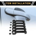thumbnail image 2 of Kit de cubierta del mango de la puerta exterior y de la puerta trasera para Jeep Wrangler JK JKU Patrón de fibra de carbono, 2 of 6