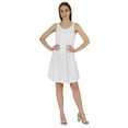 thumbnail image 2 of Inkmeso Robe de Réservoir de Base pour les Femmes Robe Midi Courte Décontractée d'Été Sans Manches Robe de Tunique Ample, 2 of 7