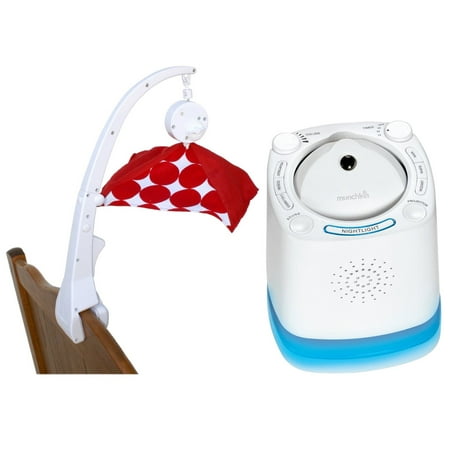 Crib Mobile Attachment Clamp With Nursery Sound Machine
