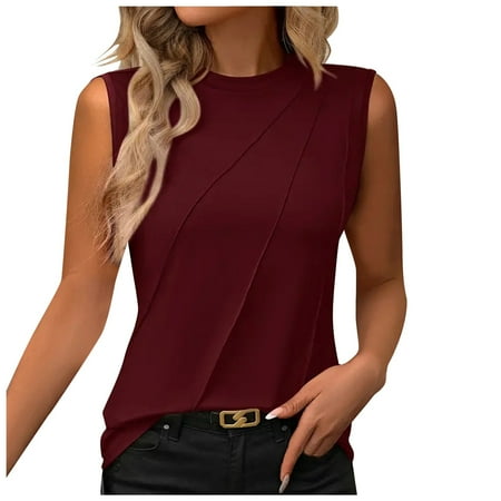 Tops for Women Trendy Leopard Print Necklace Women Long Sleeve Night Shirt for Blouse Blouse Old Lady Tunic S Blouses Summer Long Sleeve under Scrub Small Shirts Running Compression Red L