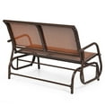 thumbnail image 4 of Giantex Powder Coated Steel Outdoor Glider Bench - Brown, 4 of 7