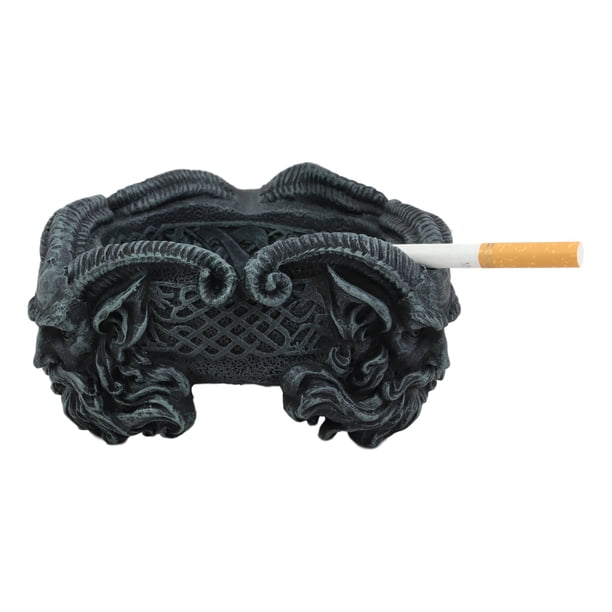 Ebros Greek God Three Faces of Pan Cigarette Ashtray with Celtic Knotwork  Symbol