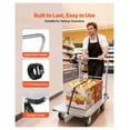 thumbnail image 5 of Platform Truck 2000lbs Capacity - Heavy Duty Steel Flatbed Cart Dolly, 5 of 9