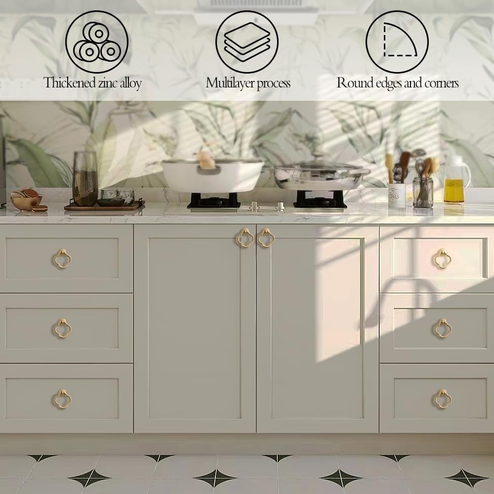CATPAN 12 Pack Cabinet Knobs Zinc Alloy Dresser Knobs 1.97 inch (50mm) Kitchen Cabinet Door Knobs