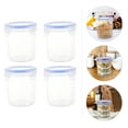 thumbnail image 4 of HEMOTON Plastic Storage Jar for Kitchen Made of PP Material 4pcs Transparent Dustproof and Insectproof 0.94gal, 4 of 8