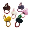 thumbnail image 1 of 6 coleteros elásticos de conejo para el pelo, accesorios para el pelo para niñas y bebés., 1 of 5