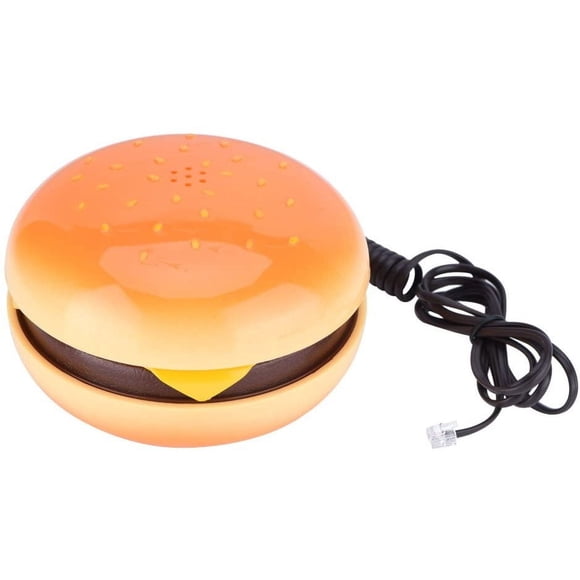 Reliable Hamburger Phone, Cute Cheeseburger Shape Telephones Cute Burger Landline Corded Phone Desktop Phone for Home Hotel Office Decoration Kids Gift Orange for ultimate comfort
