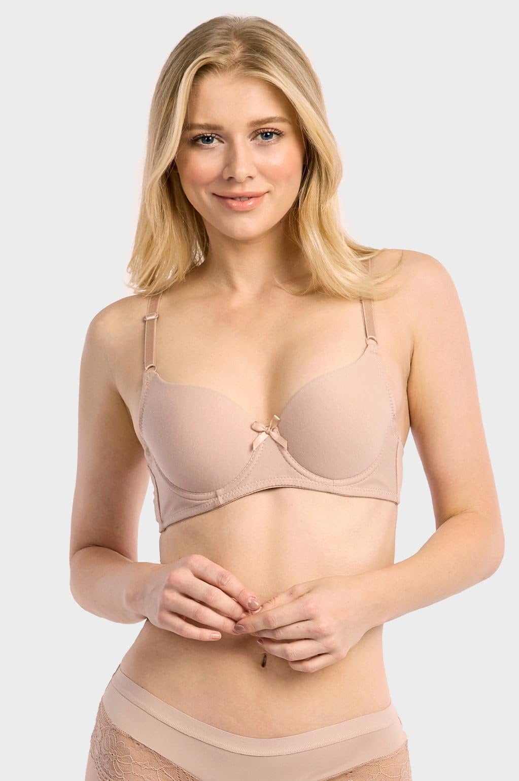 Womens 6 Pack of Everyday Plain, Lace, Wireless Bra 4207P5, 34A