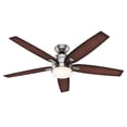 thumbnail image 1 of Ventilador De Techo Hunter 59039 Windemere-Brushed Nicke 54" Hunter Fan 59039, 1 of 4
