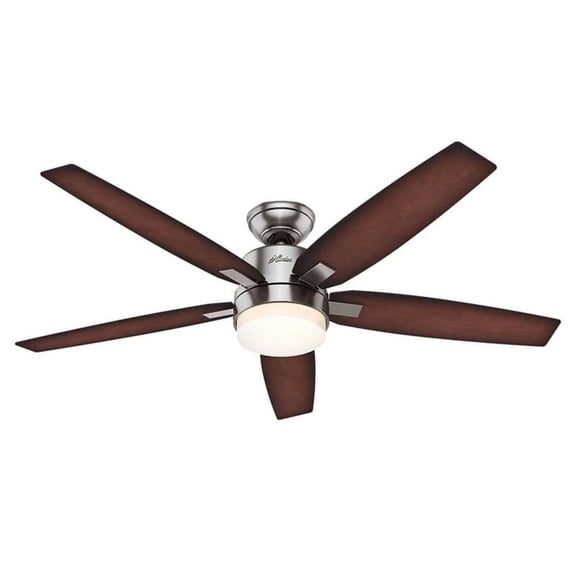 Ventilador De Techo Hunter 59039 Windemere-Brushed Nicke 54" Hunter Fan 59039