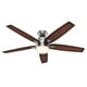 thumbnail image 1 of Ventilador De Techo Hunter 59039 Windemere-Brushed Nicke 54" Hunter Fan 59039, 1 of 4