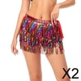 thumbnail image 1 of 2 Faldas De Lentejuelas Brillantes Para Danza Del Vientre, Para Rave Para Baile De Salón Cha Cha Para Mujer, 1 of 8