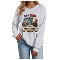 thumbnail image 5 of Leey-World 250 Years America Anniversary 250th Independence Day Freedom T-Shirt Fourth Of July Shirts for Women(Light Gray,L), 5 of 9