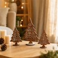 thumbnail image 4 of 2026 New Christmas Wooden Tree Tabletop Decor Set of 3, Rustic Wood Christmas Tree Figurine for Holiday Home Decoration, Festive Wood Display for Mantel Shelf Living Room and Seasonal Gift, 4 of 4