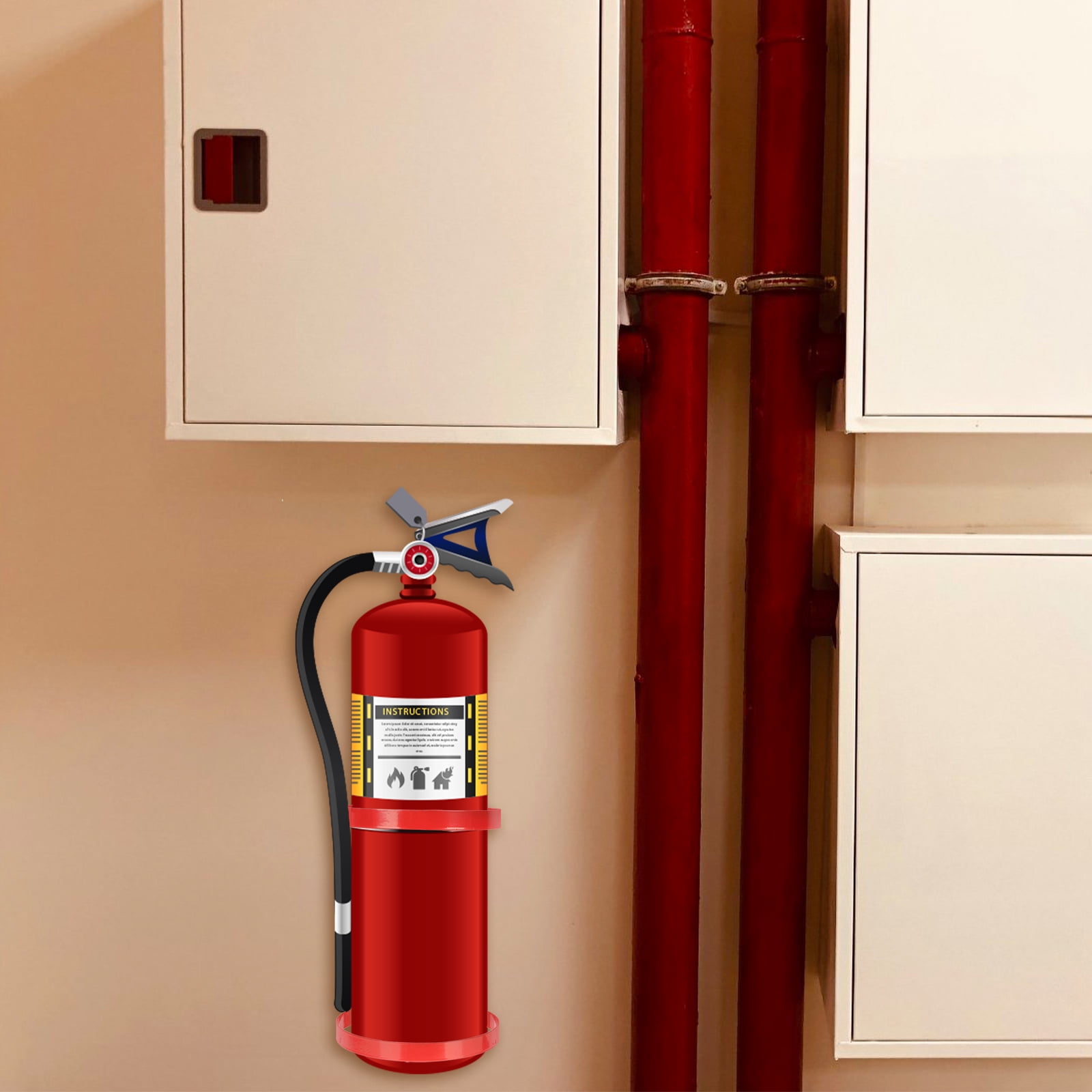 5pcs Fire Extinguisher Bracket Mounting Fire Extinguishers Rack Fire Extinguisher Wall Hook