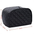 thumbnail image 2 of Elegant Black Toaster Cover For Standard For 2 Slice 4 Slice Bread Maker, 2 of 6