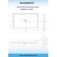 thumbnail image 6 of WOODBRIDGE Shower Base 6032-1000C 60" L x 32" W x 4" H, Center Drain, White, 6 of 6