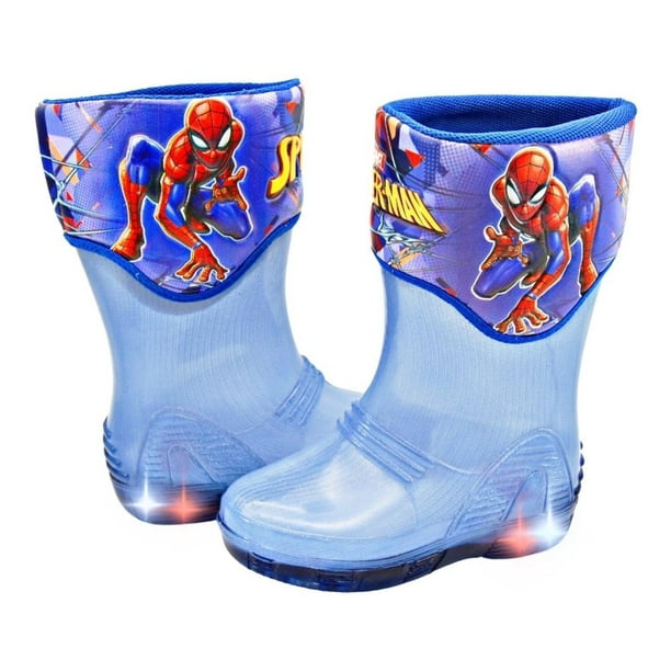 Bota Lluvia Luces Niño Marvel Alien 13-21 Marino Spider Man azul marino 20