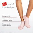 thumbnail image 3 of Hanes Women's Originals Supersoft No Show Socks, Stretch No Show Socks, 6-Pairs, 3 of 5