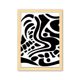 thumbnail image 1 of Egipto negro blanco resumen Totem fresco Cuadro de madera decorativa marco de casa A4, 1 of 3