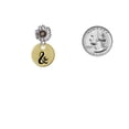 thumbnail image 3 of Delight Jewelry Gold-tone Large Disc Letter - & - 3/4'' - Two-tone Daisy Flower Post Earrings, 3 of 4