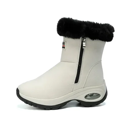 

Yishow-AA Women‘s Outdoor Air Cushion Sole Snow Boots Side Zipper Warm Thermal Insulated Boots Women‘s Footwear