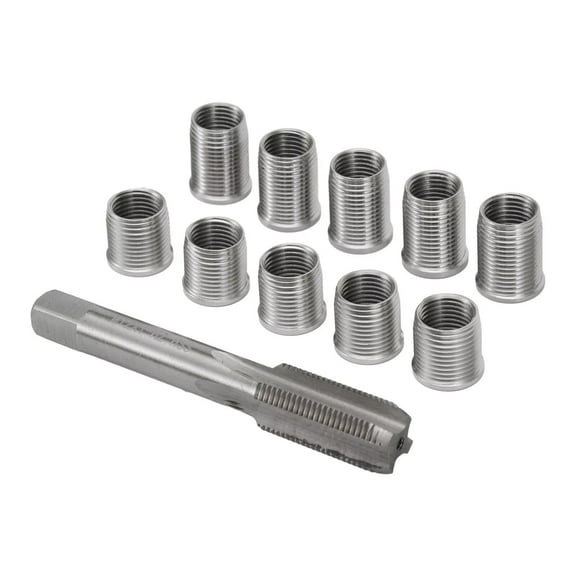 TAPDRA Universal Spark Plug Thread Repair Set M12 Tap M10 Inserts Steel Auto Engine Repair Gasoline Diesel Generator Machine