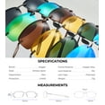 thumbnail image 4 of Xagger Polarized Rimless Driving Sunglasses for Men Metal Frame Anti-Glare UV400 Protection Sun Glasses, 4 of 6