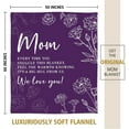 thumbnail image 6 of Blanket Gifts for Mom, Mom Birthday Gifts, Warm Gifts for Mom from Daughter Son, Mom Gifts for Mothers Day Christmas, Super Soft Flannel Throw Blanket for Mom 50" x 60", Purple, 6 of 6