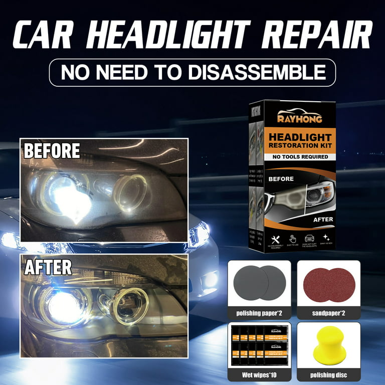 Ceramic Headlight Restoration Kit Headlight Polishing Kit Car