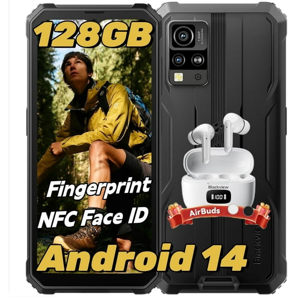 Smartphone Blackview BV4800 PRO, 12 GB de RAM, 128 GB de ROM, cámara de 16+2 MP