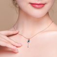 thumbnail image 2 of Clav de llave de oro rosa con ojo de diablo, sencillo y versátil, para mujer, 2 uds., 2 of 5