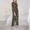 thumbnail image 3 of Kdxio Mushrooms And Flowers Women's Pajama Sets Long Sleeve Button Down Sleepwear Nightwear Soft Pjs Lounge Sets-X-Large, 3 of 7