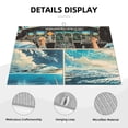 thumbnail image 3 of Yiaed Comic Airplane Cockpit Illustration Print Highly Absorbent Microfiber Kitchen Counter Mat, Dish Drying Pad for Dishes, Utensils, Pots and Pans, Large 18" x 24", 3 of 7