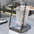 thumbnail image 3 of Transparent Flower Phone Case For iPhone 11 Case for iPhone 13 12 14 16 15 Pro Max XR XS X 7 8 SE Aesthetic Floral Cover Funda OA71 For iPhone 16 Plus, 3 of 6