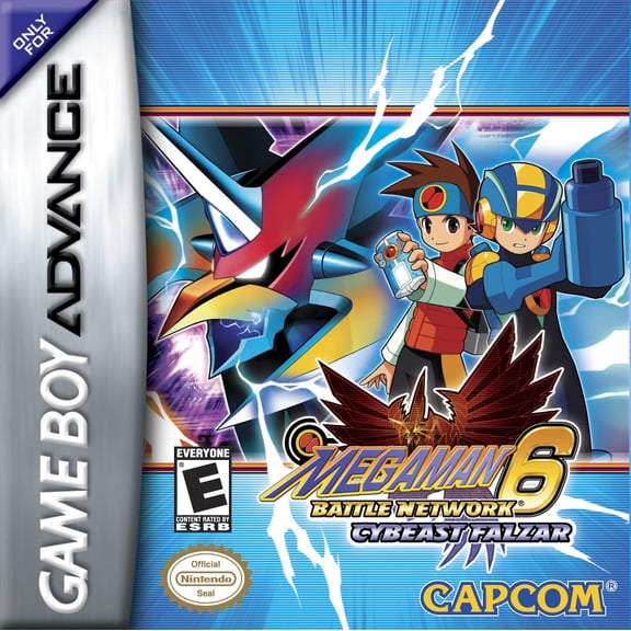 Restored Mega Man Battle Network 6 Cybeast Falzar - Game Boy Advance