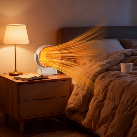 Zenithome Chauffage Standard US 600 W pour Chambre, Bureau, Salon, Écoénergétique, Compact, Protection contre la Surchauffe Sécuritaire