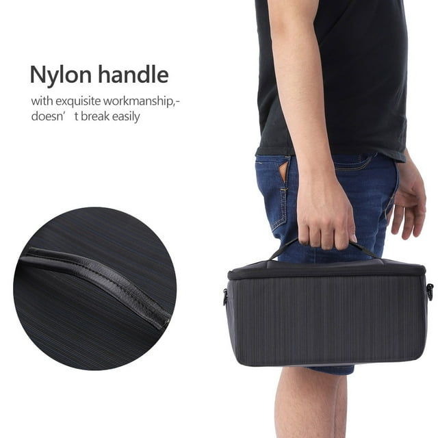 Étui pour Objectif en Polyester avec Design de Cachette, Fermeture Éclair Intérieure, Sac pour Objectif de Caméra, Travail Exquis pour Éviter de Rayer Votre Équipement Coûteux