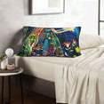 thumbnail image 6 of Naloa Colorful Floral Forest Fairy Pillowcase, Throw Pillowcase, Wrinkle-Free, Stain-Resistant with Hidden Zipper for Bedroom Sofa-16"x24", 6 of 6