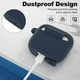 thumbnail image 4 of GFDYREE AirPods 3 Case, Protective Silicone Cover for AirPods 3rd Generation Case 2021, Wireless Charging - Dark Blue, 4 of 7