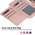 thumbnail image 4 of Entronix Foldable Case for Galaxy S26 Ultra, Book Wallet Cover with Cash Card Holder & Lanyard, Hot Pink, 4 of 6
