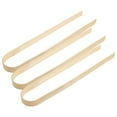 thumbnail image 6 of PBPBOX Baking Tongs Bamboo Clips Beige 3Pcs, 6 of 8