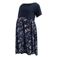 thumbnail image 5 of Quinlirra Maternity Dresses for Women 2024 Short Sleeve Floral Print Nursing for Breastfeeding Casual, 5 of 9