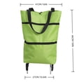 thumbnail image 3 of Foldable Wheeled Shopping Bag Portable Grocery Tote With Detachable Wheels, 3 of 7
