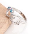 thumbnail image 4 of Mementos USA Personalized Sterling Silver Family Rings for Women (Mother)-5 Birthstone, 4 of 6