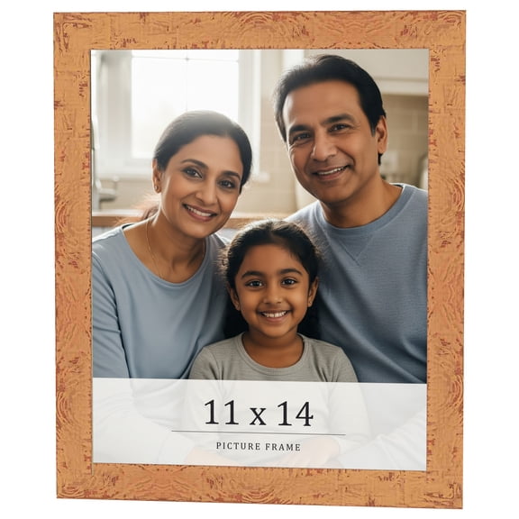 11x14 Frame Beige Real Wood Picture Frame Width 1.25 inches | Interior Frame Depth 0.5 inches |