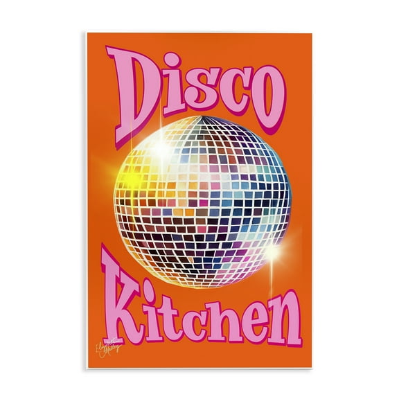 Stupell Industries Groovy Disco Kitchen Performing Arts Painting Unframed Art Print Wall Art, 10 x 15